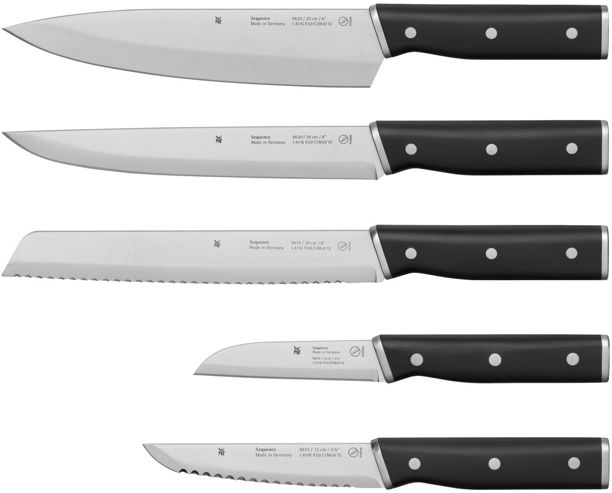 ست چاقو 5 پارچه وی ام اف آلمان- مدل WMF Sequence